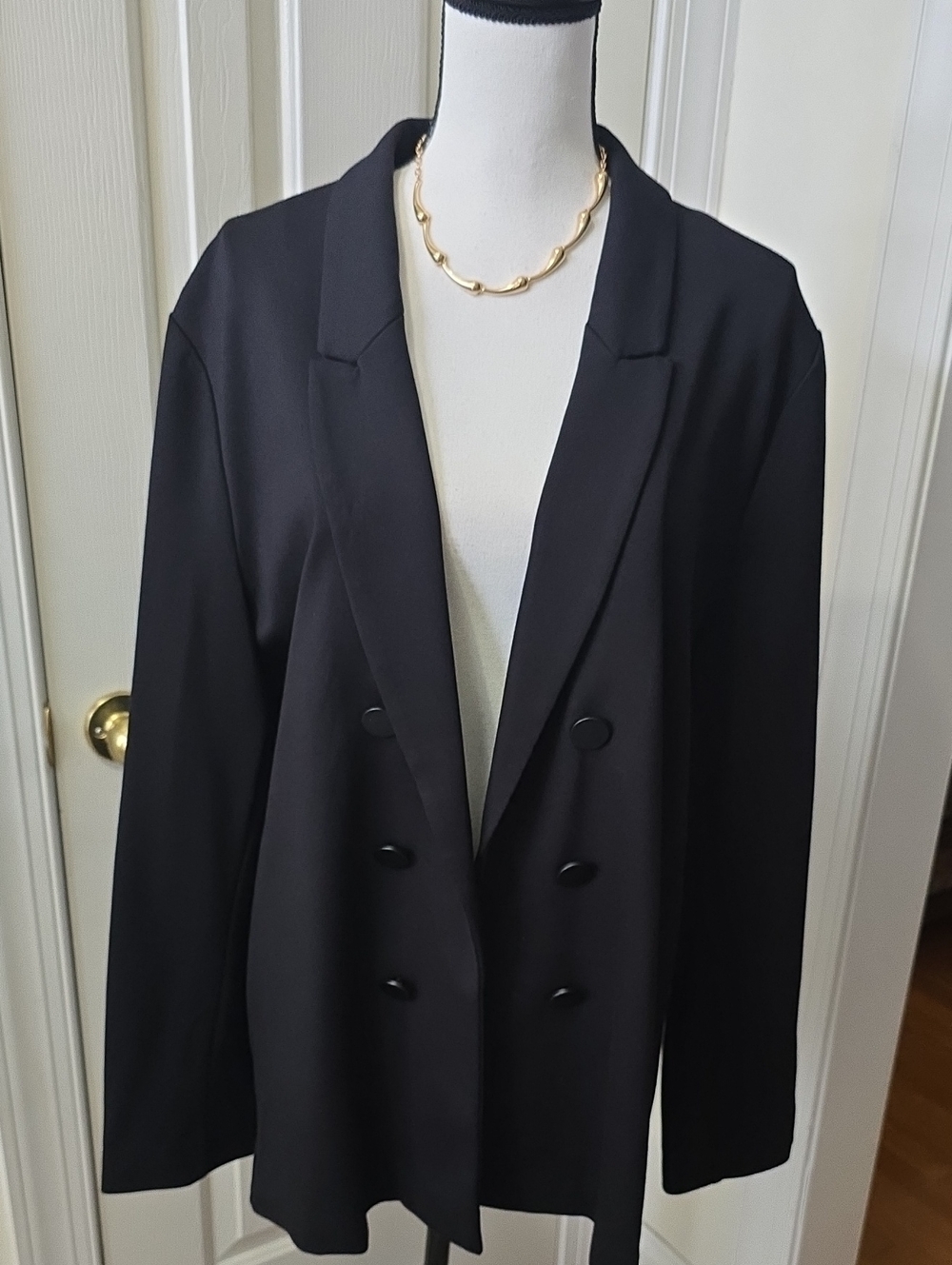 WORTHINGTON BRAND WOMEN'S PETITE PLUS BLACK OPEN BLAZER SIZE PXXL - Picture 7 of 17
